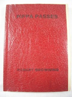 Pippa Passes Rober Browning Miniature Paperback Book