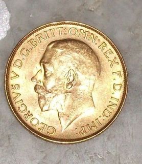 ANTIQUE OLD GENUINE1928 GEORGIVS V D.G.Britt:OMN:REX F.D.IND GOLD COIN