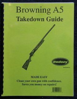 Browning A5 Auto Shotgun Takedown Guide Radocy