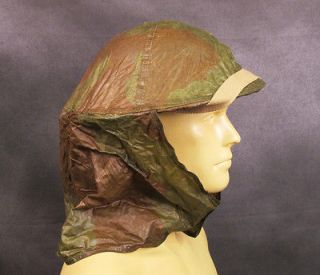 WWII Dated British Brodie Helmet Waxed Camo Cover