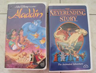 Aladdin and The neverending Story Animated Adventure VHS