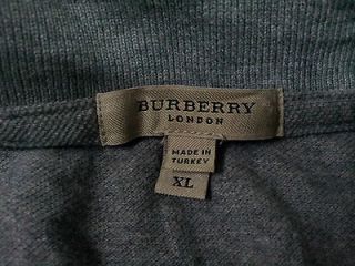 Burberry London womens grey Polo Shirt   size XL 