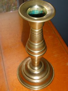 Antique BRASS CANDLE HOLDER candle stick taper candle