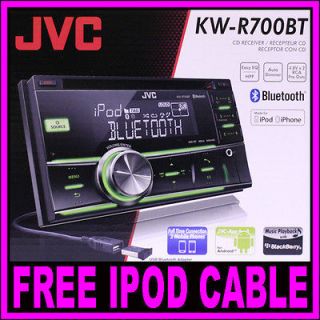 JVC KW R700BT  IPOD IPHONE USB CD Tuner Player Car Receiver