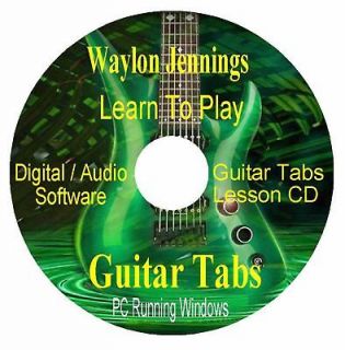 Waylon Jennings, * GUITAR TABS * Lesson Software CD