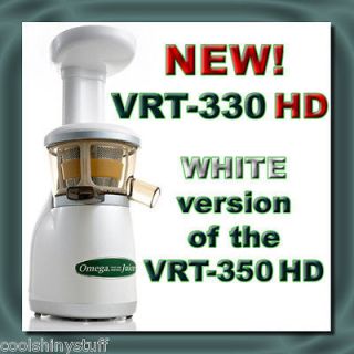 OMEGA VRT 330 HD ★ VERT Slow Juicer  VRT 350 in WHITE