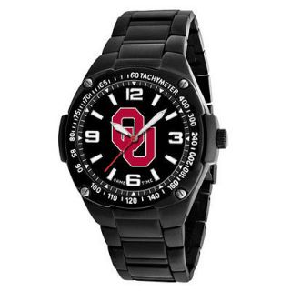 Oklahoma Sooners OU Warrior Series Watch   Black Dial, Alloy Case & IP