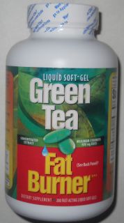 Green Tea Fat Burner Liquid Soft Gels 200ct.