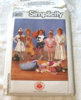 Simplicity Child Dress Up Clothes and Bag by Cheryl Johnson, Size A