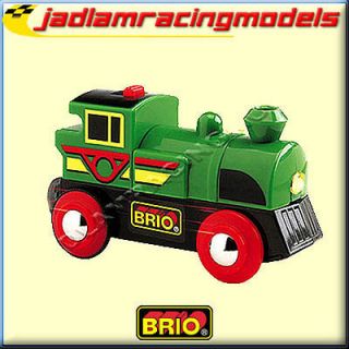 BRIO 33595 Track Auto Battery Powered Engine Green for Wooden Train