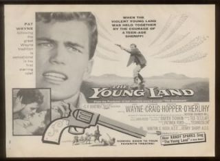 1958 Dennis Hopper Pat Wayne The Young Land movie ad
