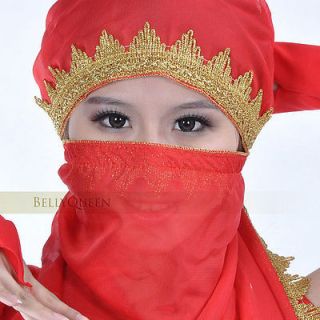 Belly Dance Headwear Scarf Face Cover Veil dancing Show T051