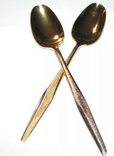 FLORENTINE GOLD ELECTROPLATED SOUP SPOONS mint
