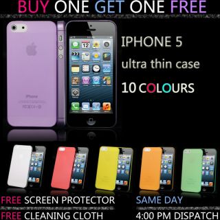 BUY ONE GET ONE FREE ULTRA THIN STYLICH HARD CASE COVER FOR IPHONE 5