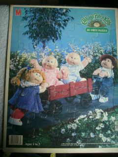 1984 Cabbage Patch Doll Wagon Milton Bradley Puzzle 25 pce Vtg
