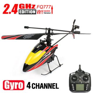 Popular2.4G 4CH R/C Remote Control Propeller Gyro Helicopter V911