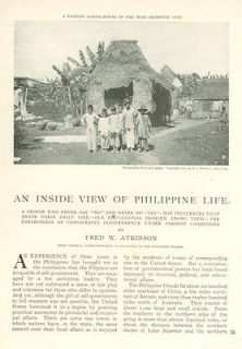 1904 Filipinos Philippine Life Mindanao Ermita Manila Negritos