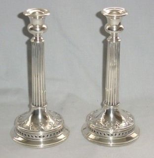 SILVERPLATE WMF PAIR CANDLESTICKS CANDLE HOLDER 8.50