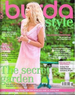 Burda Style UK Magazine 6/2012 Dresses, Swimwear, Uncut Patterns Sizes