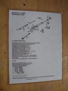 Lee Enfield Tap And Die Chart For, No1 Mk3 & No4 Mk1