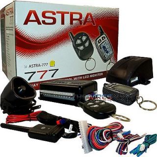 SCYTEK ASTRA 777 COMPLETE CAR ALARM SYSTEM WITH PAGER 2 WAY LCD REMOTE