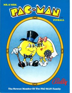 MRS. PAC MAN Original PROMO Pinball Flyer BALLY 1981 Brochure Ad Slick