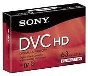 Sony HDV HD tape DVM 63HD Mini DV 4 FX1000 camcorder