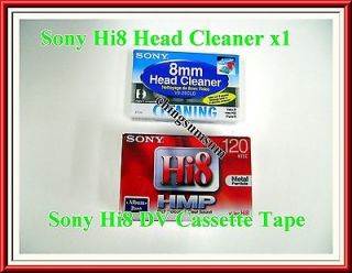 Sony Camcorder Hi8 Digital8 8mm Head Cleaner+SONY Hi8 Camcorder