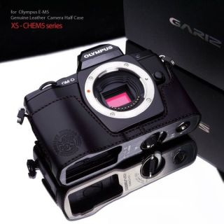 M5 Genuine Leather Camera Case Black XS CHEM5BK OM D OMD EM5 NEW