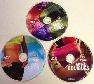 Zumba Fitness Workout DVD Pick One Cardio & Glutes, Arms & Obliques