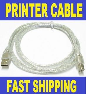 6FT USB 2.0 Printer Cable, Canon HP Dell Epson Lexmark Brother