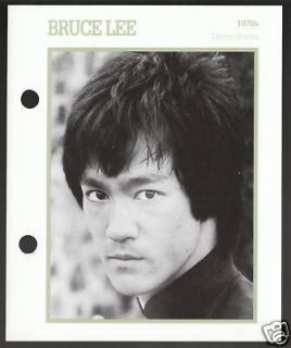 bruce lee atlas movie star picture biography card from canada
