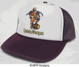 Captain Morgan Trucker Mesh Hat Maroon