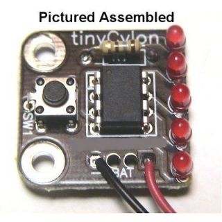 NEW tinyCylon 5 RED LED SEQUENCER KIT (like the knightrider car kit)