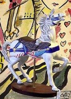 Franklin Mint Treasury of Carousel Art Patriot Horse 96 Points