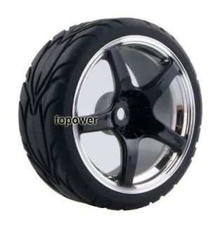 Flat run Tires Tyre Wheel Rim Fit HSP HPI 110 On Road Car 2061 6084