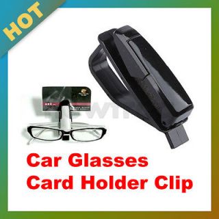 Car Vehicle Visor Accessories Sunglasses Glasses Card Pen Holder Clip