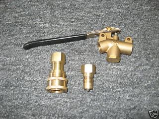 Brass Wand Angle Valve with M F Quick Disconnect Combo