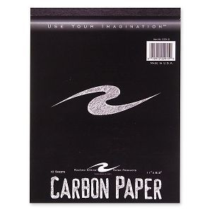 Roaring Spring Carbon Paper Tablet8.5  x 11    10 / Pack   Black