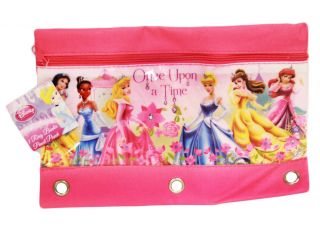 Disney princess zippered Pencil case pouch for 3 ring binder