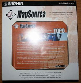 Newly listed GARMIN MAPSOURCE UNITED STATES TOPO SOFTWARE