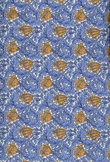 Rare British ROSE & HUBBLE Art Nouveau WILLIAM MORRIS Fabric ANEMONE