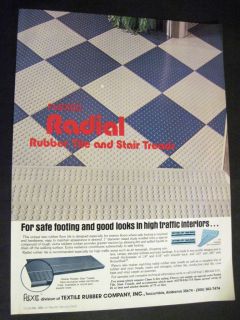 Image of Flexco Radial tile & stair treads by Textile Rubber Co 1978