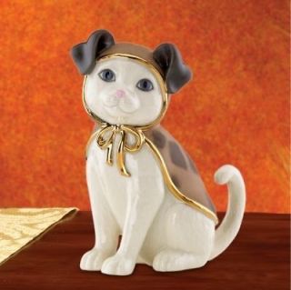 Lenox Kitty Cat in Puppy Costume for Halloween NEW IN BOX!