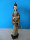 Chinese Cloisonne and Ox Bone Faux Ivory Lady Figure Figurine Statue