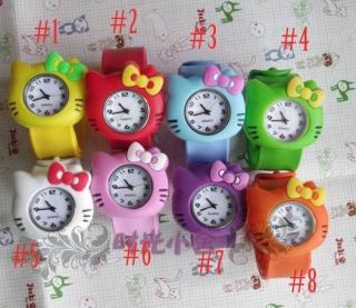 Large wholesale luckly cat child watch boy and girl automatic tape