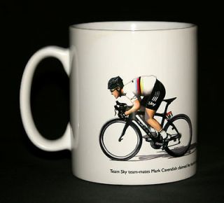 Cycling Mug. Bradley Wiggins and Mark Cavendish, Tour de France 2012