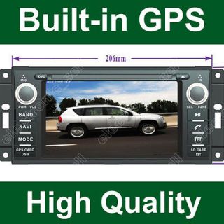 Indash Stereo Radio Car SD DVD Player GPS Navigation For Jeep Wrangler
