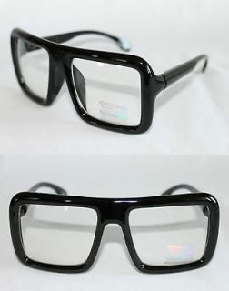 Cazal Design XL Clear Lens Glasses Run DMC Old School Black Frame