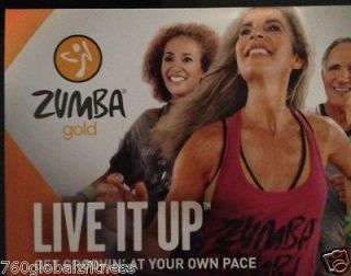 Zumba Fitness Gold Cardio DVD Live It UpFast Shipping Great for